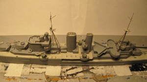 Schwerer Kreuzer HMS Exeter im Bau