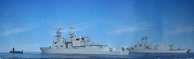 USS Fletcher mit Honolulu und Reuben James