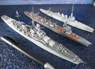Leichter Kreuzer Georges Leygues, Abukuma und HMS Chester (1/700)