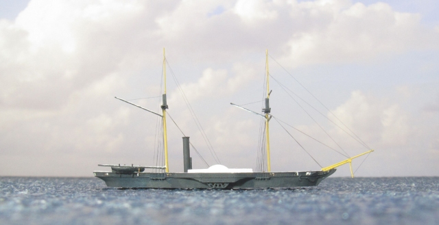 Schaufelradkorvette Hekla (1/700)