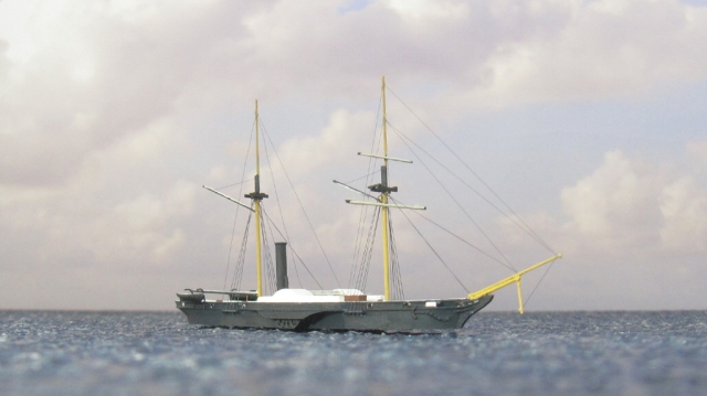 Schaufelradkorvette Hekla (1/700)