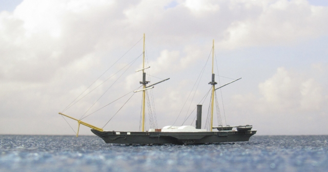 Schaufelradkorvette Hekla (1/700)