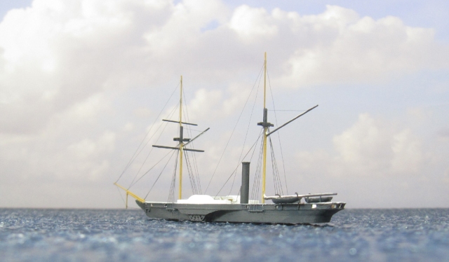 Schaufelradkorvette Hekla (1/700)