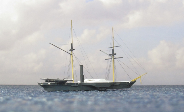 Schaufelradkorvette Hekla (1/700)