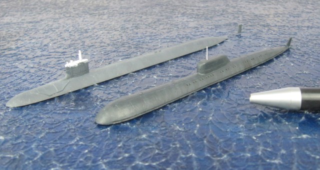 U-Boote K-458 und USS North Dakota (1/700)