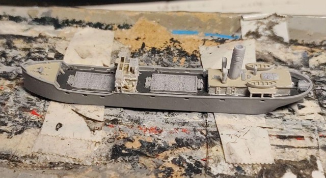 Frachter Tanja im Bau (1/700)