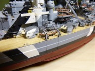 Schlachtschiff Bismarck Davits backbord