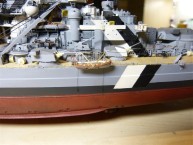 Schlachtschiff Bismarck Davits steuerbord