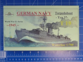 Torpedoboot T 15 Schachtel des Bausatzes