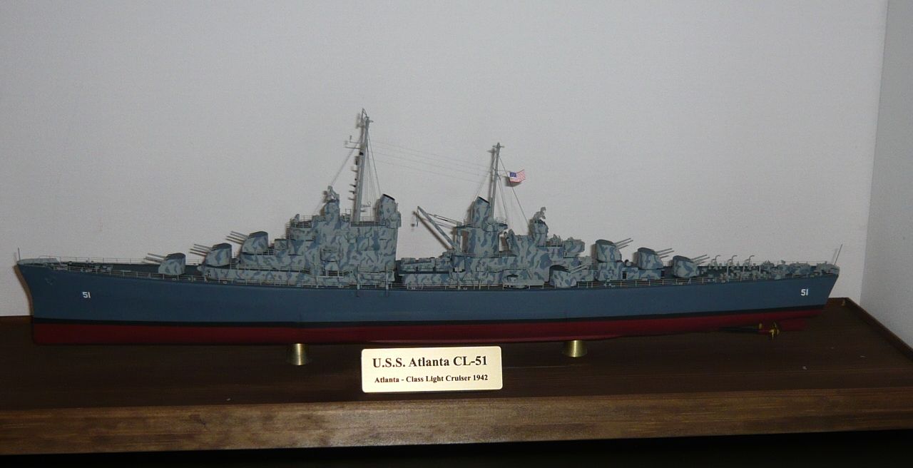 thumbnail image 2 of Very Fire 1/350 Scale Plastic Model Kit – USS Atlanta CL-51 United States Light Cruiser (VF350922) 2 of 5