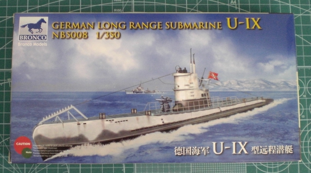 Bronco Models: German long range submarine U-IX