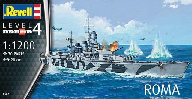 Deckelbild Schlachtschiff Roma von Revell
