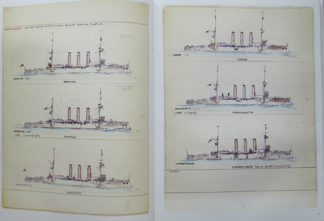 British Warship Recognition Volume III: Cruisers 1865-1939, Part 1: Beispielseite
