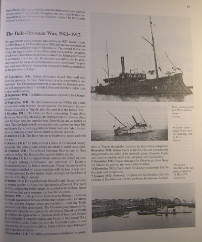 Seite aus dem geschichtlichen Teil mit Photos von Ordu, Gödcedäg und Avnillah
