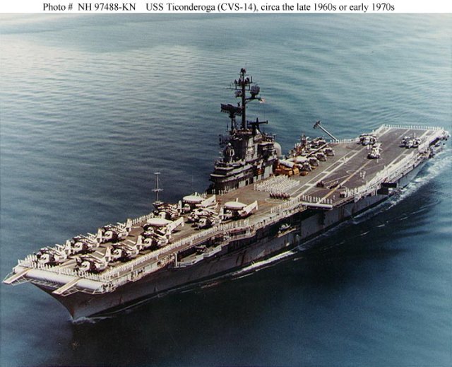 USS Ticonderoga (CVS-14), späte 1960er Jahre