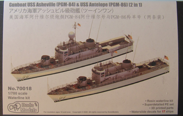 Patrouillenboote USS Asheville und USS Antelope Deckelbild