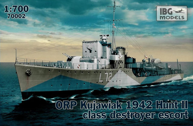 Deckelbild Bausatz polnischer Geleitzerstörer ORP Kujawiak (1/700)