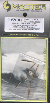 Master Model SM-700-001 Bismarck/Tirpitz 38cm