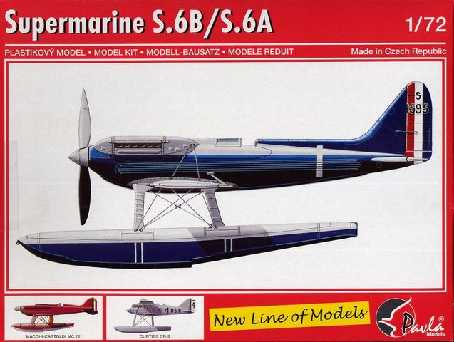 Pavla: Supermarine S.6B/S.6A 1/72