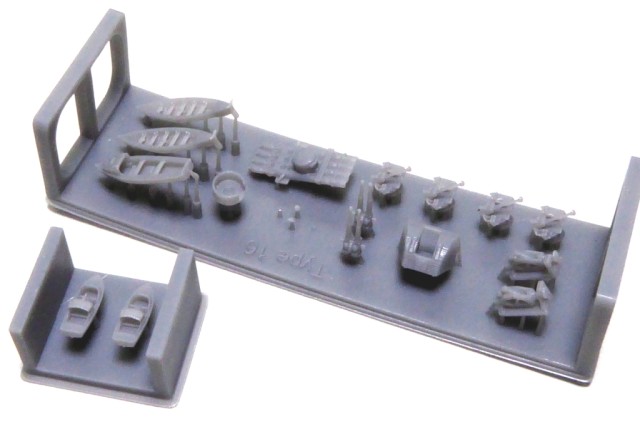 Fregatte des Typs 16 3D-gedruckte Teile