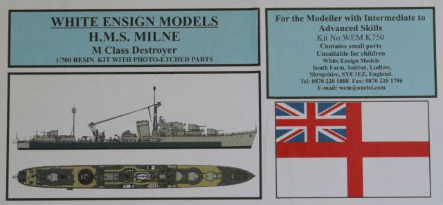 WEM: HMS Milne 1/700