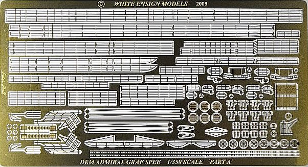 White Ensign Models: Ätzteileset für DKM Panzerschiff Admrial Graf Spee 1/350