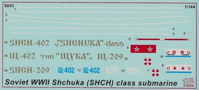 U-Boot der Shchuka-Klasse Abziehbilder