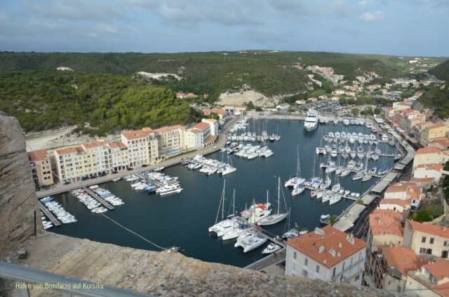 Hafen von Bonifacio auf Korsika (Foto Wilfred Grab)