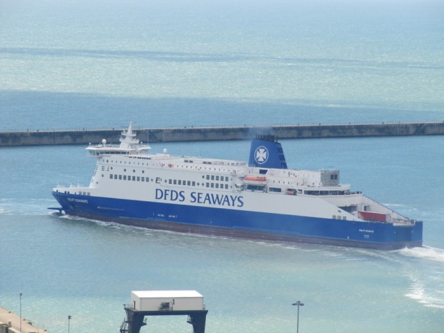 Fähre Delft Seaways bei Dover (Foto Lars)